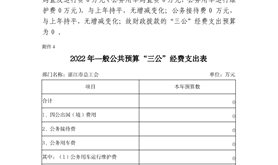 2022年度湛江市总工会财政拨款“三公”经费预算公开情况说明